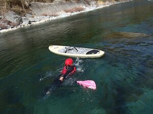 初漕ぎSUP