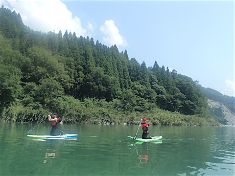 高知 SUP リバーサップ｜シャワークライミング　ガルバンゾ