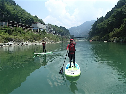 高知 SUP リバーサップ｜シャワークライミング　ガルバンゾ