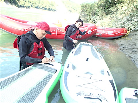 高知 SUP リバーサップ｜シャワークライミング　ガルバンゾ
