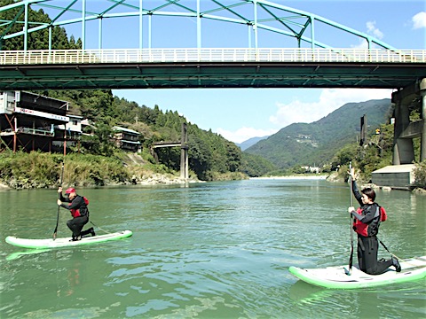 高知 SUP リバーサップ｜シャワークライミング　ガルバンゾ