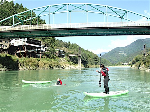 高知 SUP リバーサップ｜シャワークライミング　ガルバンゾ