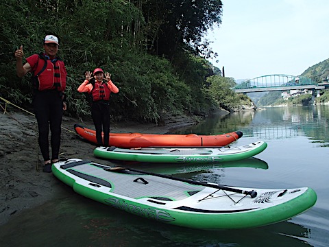 高知 SUP リバーサップ|シャワークライミング ガルバンゾ
