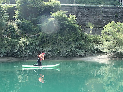 高知 SUP リバーサップ｜シャワークライミング　ガルバンゾ