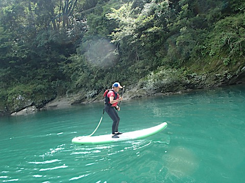 高知 SUP リバーサップ|シャワークライミング ガルバンゾ
