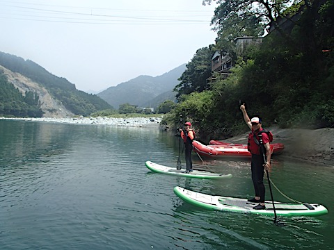 高知 SUP リバーサップ|シャワークライミング ガルバンゾ