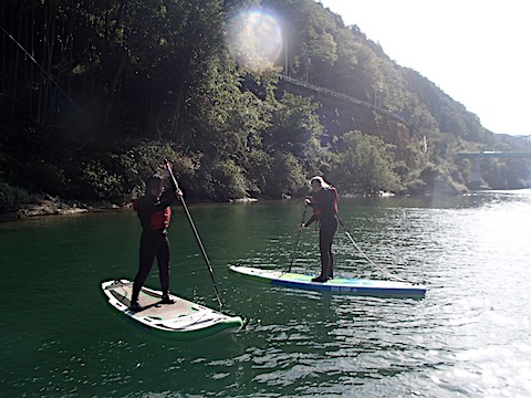 高知 SUP リバーサップ｜シャワークライミング　ガルバンゾ