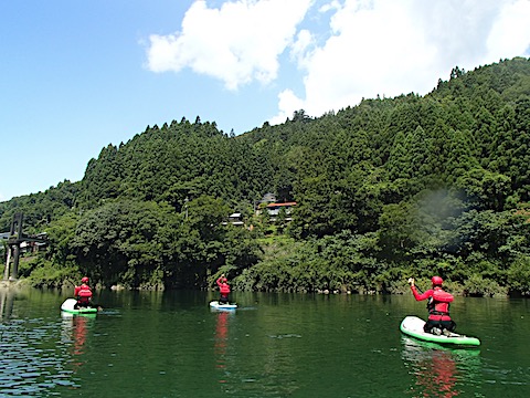 高知高知 SUP リバーサップ｜シャワークライミング　ガルバンゾ