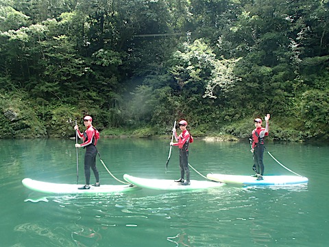 高知高知 SUP リバーサップ｜シャワークライミング　ガルバンゾ