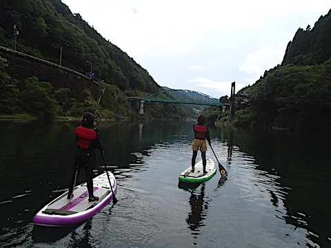 高知 SUP リバーサップ｜シャワークライミング　ガルバンゾ