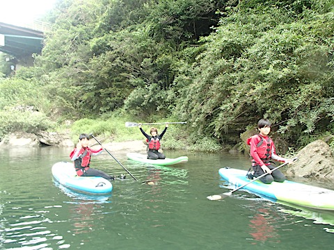 高知 SUP リバーサップ｜シャワークライミング　ガルバンゾ