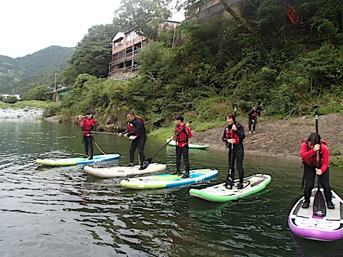 高知 SUP リバーサップ｜シャワークライミング　ガルバンゾ