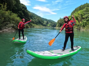 高知 SUP リバーサップ｜シャワークライミング　ガルバンゾ