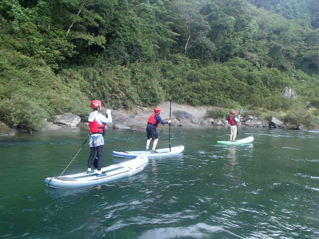 高知 SUP リバーサップ｜シャワークライミング　ガルバンゾ